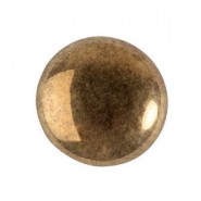 Cabuchon de vidrio par Puca® 18mm - Dark gold bronze 23980/14485